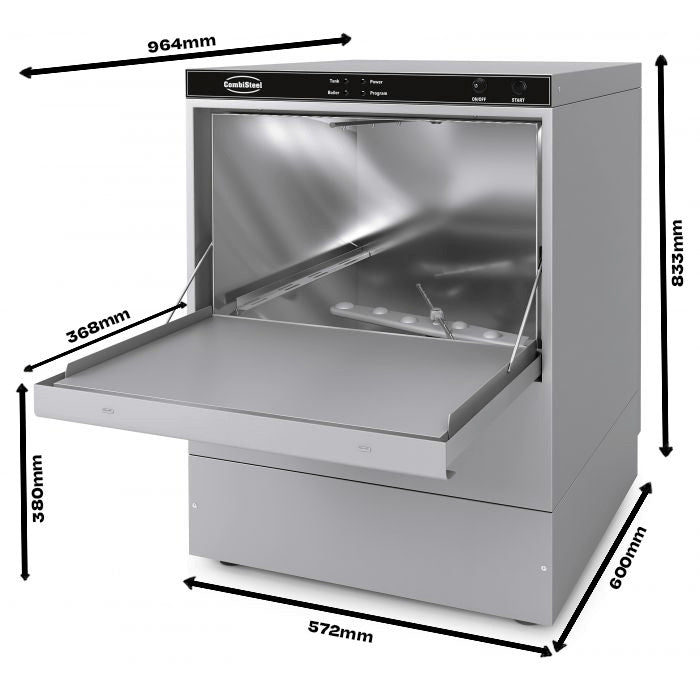 Lave vaisselle à chargement frontal 30 paniers/heure 572x616x342 mm 35 L 3.6 kW Combisteel - vue 6 - Lave-vaisselle pro CHR - Cuistéo