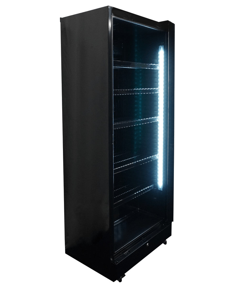 Armoire réfrigérée positive SVE 450 noir 1 porte en verre 400 litres Combisteel - vue 7 - Frigo professionnel vitré pro CHR - Cuistéo