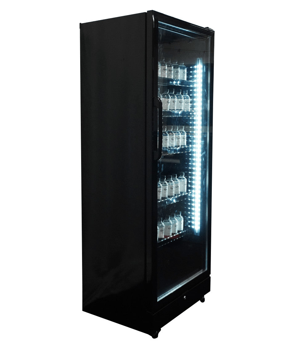 Armoire réfrigérée positive SVE 450 noir 1 porte en verre 400 litres Combisteel - vue 8 - Frigo professionnel vitré pro CHR - Cuistéo