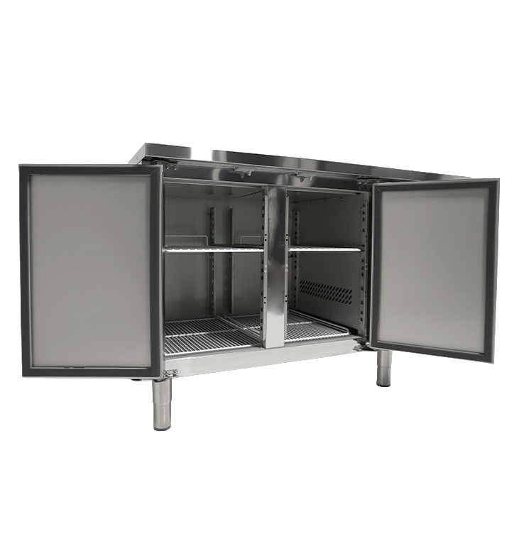 Table réfrigérée positive 2 portes Energy line Acier inoxydable 1360x700x860 mm 190 l Combisteel - vue 9 - Table réfrigérée positive pro CHR - Cuistéo