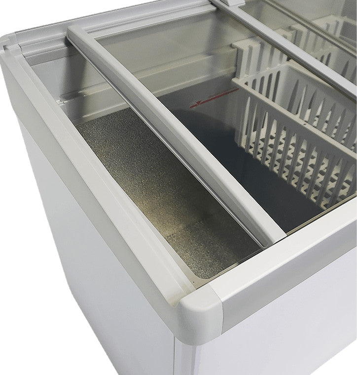 Congélateur bahut couvercle en verre lotte Blanc 1034mm 336 l Combisteel - vue 10 - Congélateur Vitré pro CHR - Cuistéo