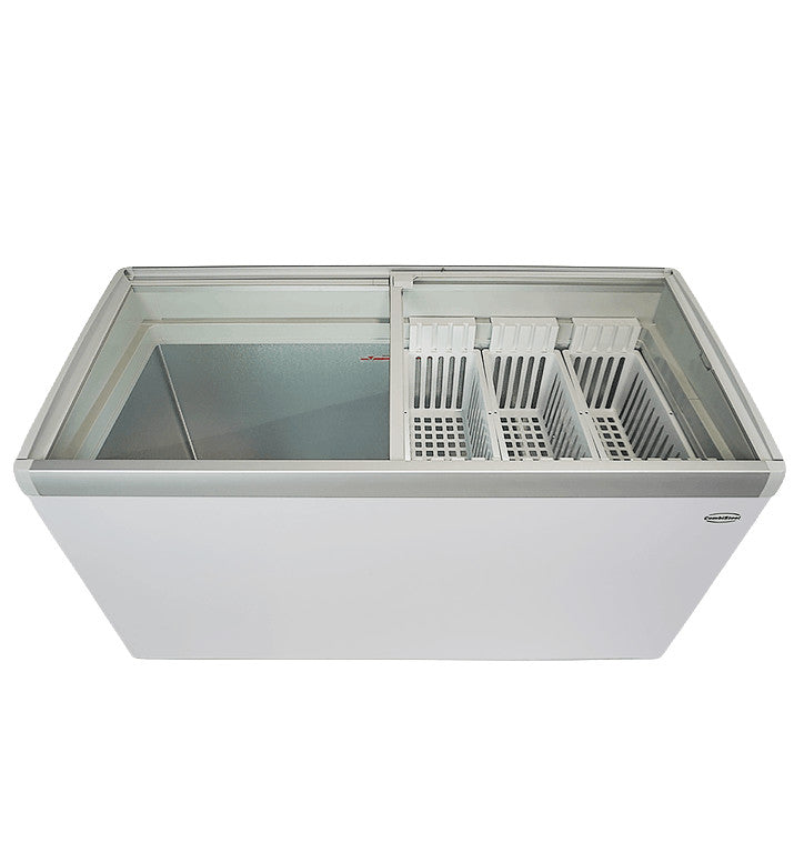 Congélateur bahut couvercle en verre lotte 456 l Blanc 1434 mm Combisteel - vue 6 - Congélateur Vitré pro CHR - Cuistéo