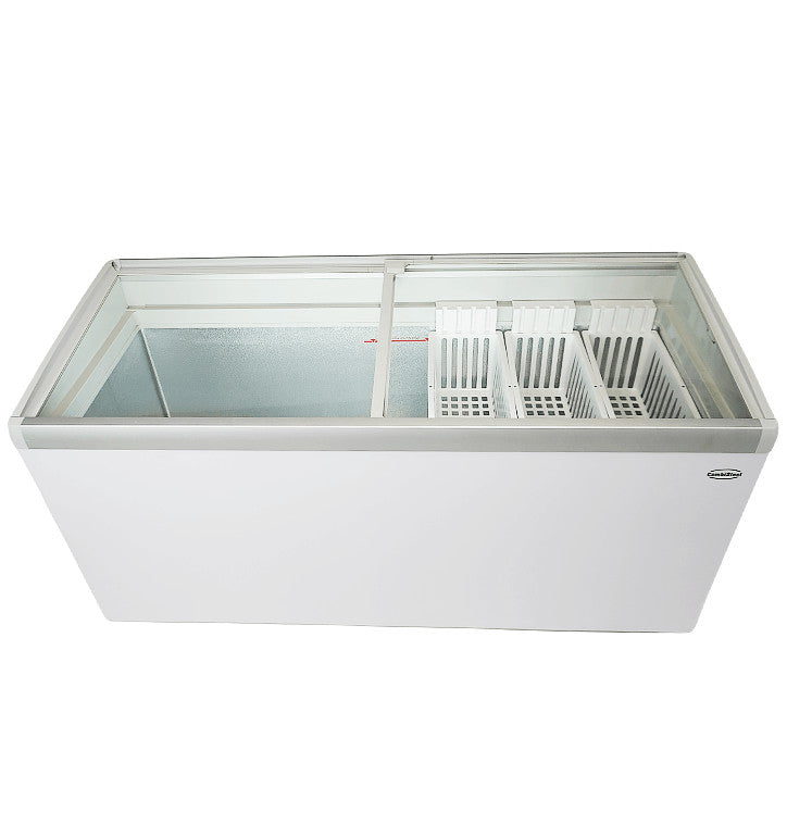 Congélateur bahut couvercle en verre lotte 516 l Blanc 1634 mm Combisteel - vue 6 - Congélateur Vitré pro CHR - Cuistéo