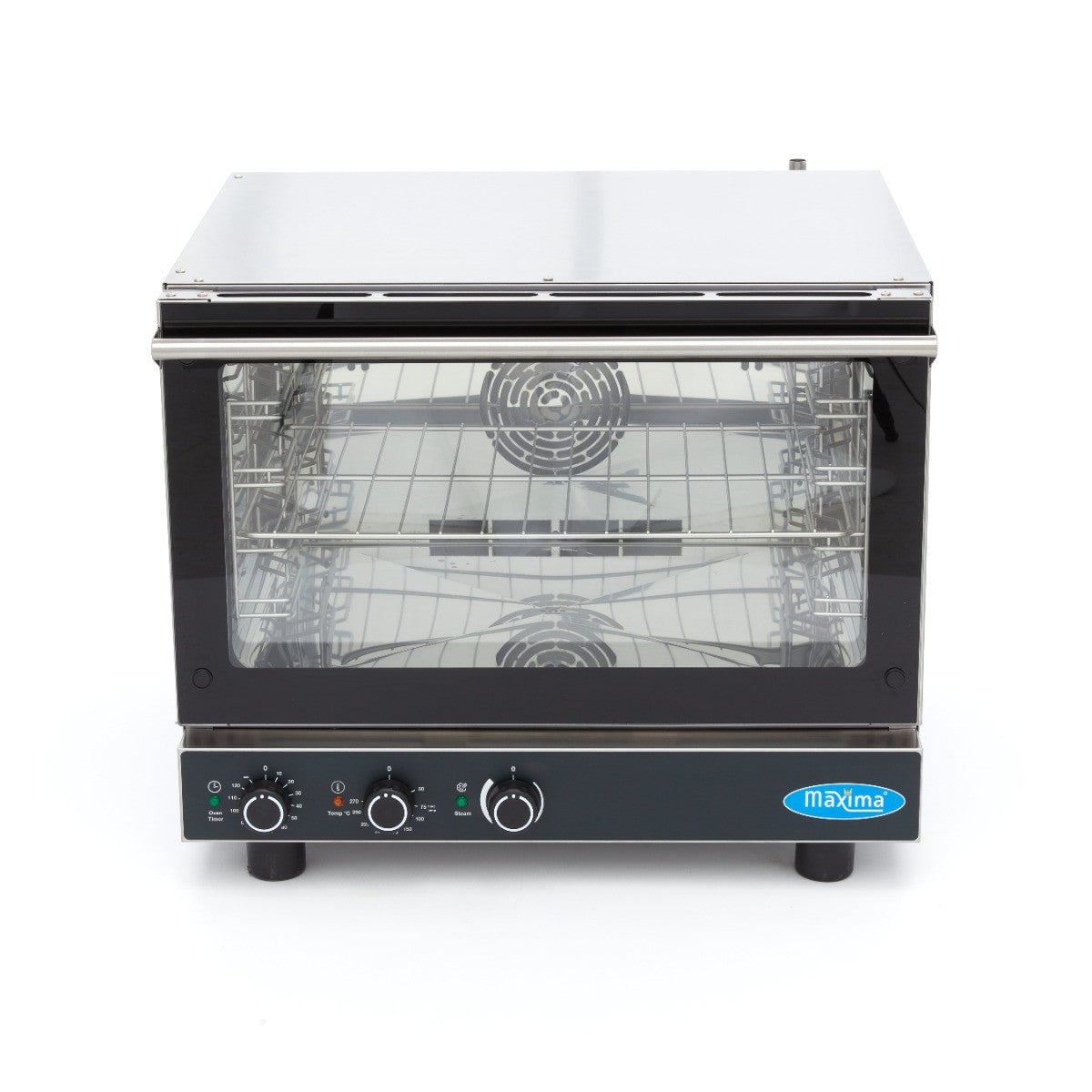 Four mixte vapeur - 4 plateaux (1/1 GN / 60 x 40cm) - Analogique - 400V 4 L 5800 W Maxima - vue 2 - Four mixte pro CHR - Cuistéo
