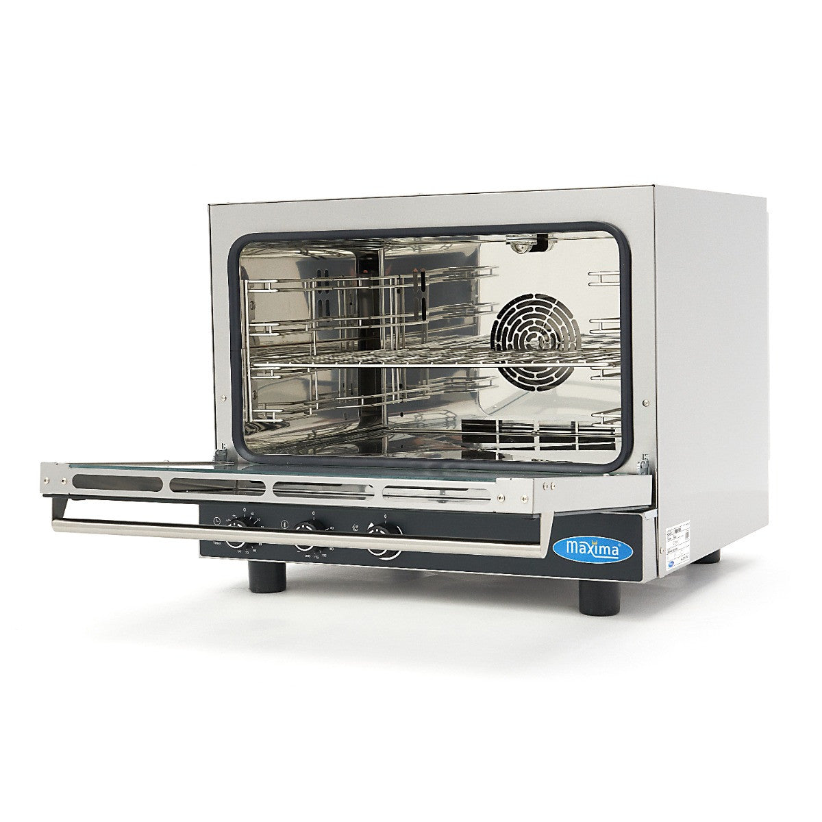 Four mixte vapeur - 4 plateaux (1/1 GN / 60 x 40cm) - Analogique - 400V 4 L 5800 W Maxima - vue 3 - Four mixte pro CHR - Cuistéo
