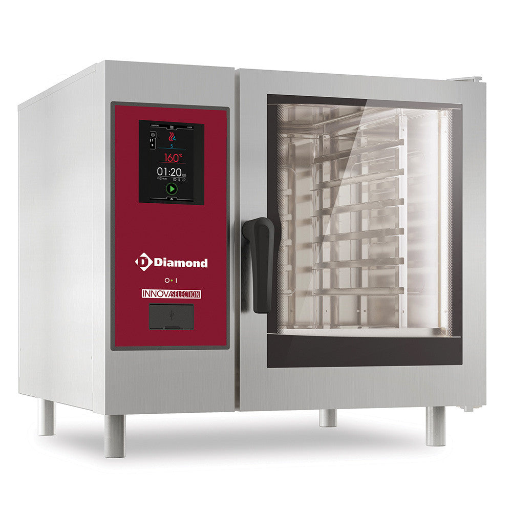 Four électrique touch vapeur directe - convection 6 x GN - Diamond