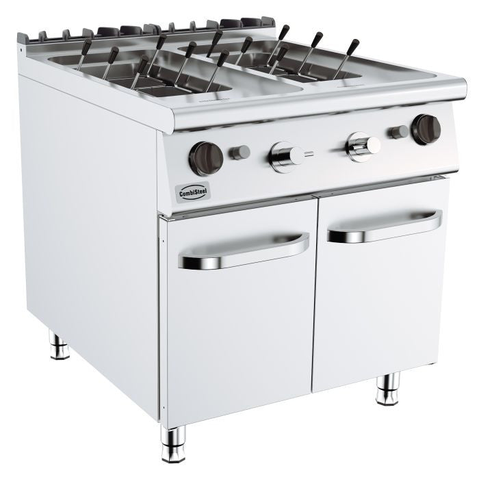 Cuiseur à pâtes gaz profondeur 900 mm - 2 x 24 L - Combisteel