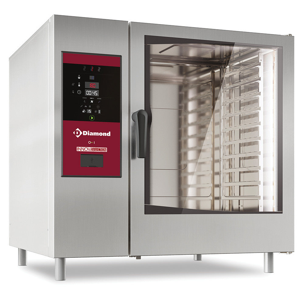 Four électriquevapeur boiler + convection 10x GN - Diamond