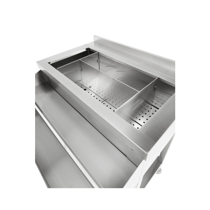 Bar à cocktails en inox 900 x 820 x 890 mm Combisteel - vue 5 - Bar Comptoir pro CHR - Cuistéo