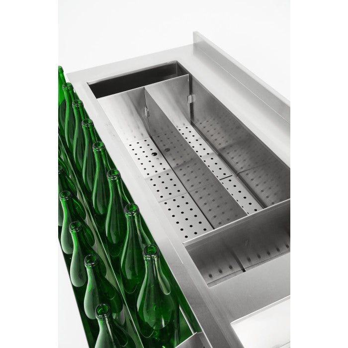 Comptoir de bar 1400 mm et plonge à droite inox Combisteel - vue 5 - Bar Comptoir pro CHR - Cuistéo