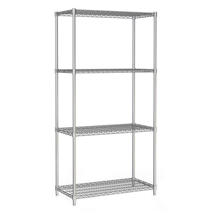Etagère murale 4 niveaux 900 mm démontable - Combisteel
