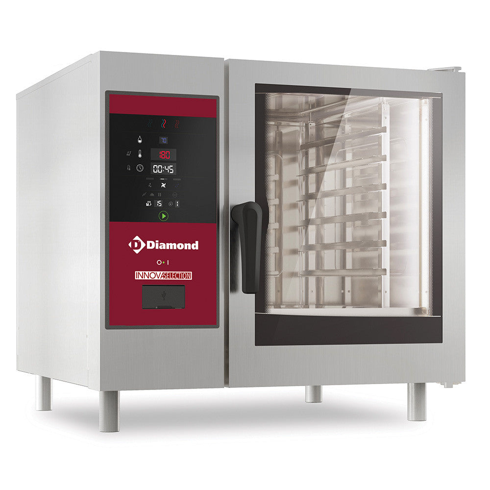 Four électrique vapeur boiler - convection 6 GN1/1 - Diamond