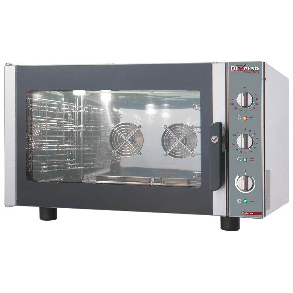 Four électrique vapeur convection 4xGN -600x400 - Diverso