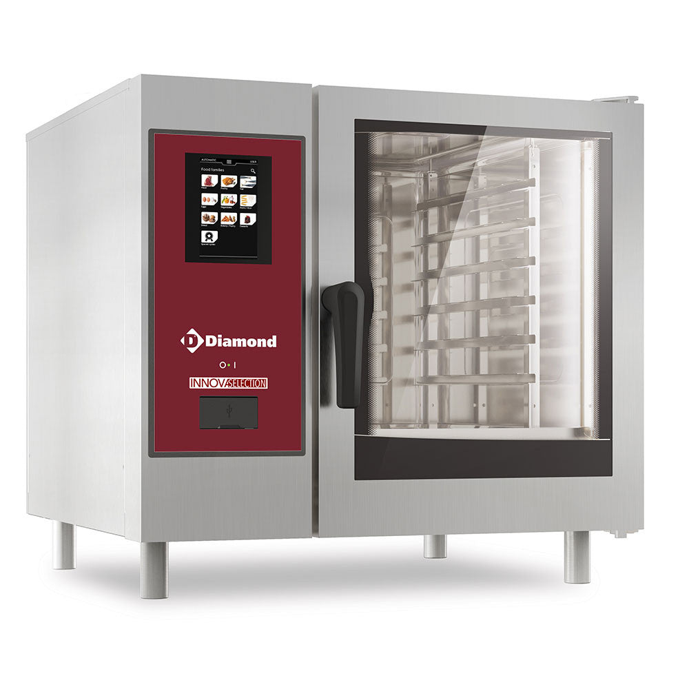 Four gaz touch vapeur boiler / convection 6 x GN - Diamond