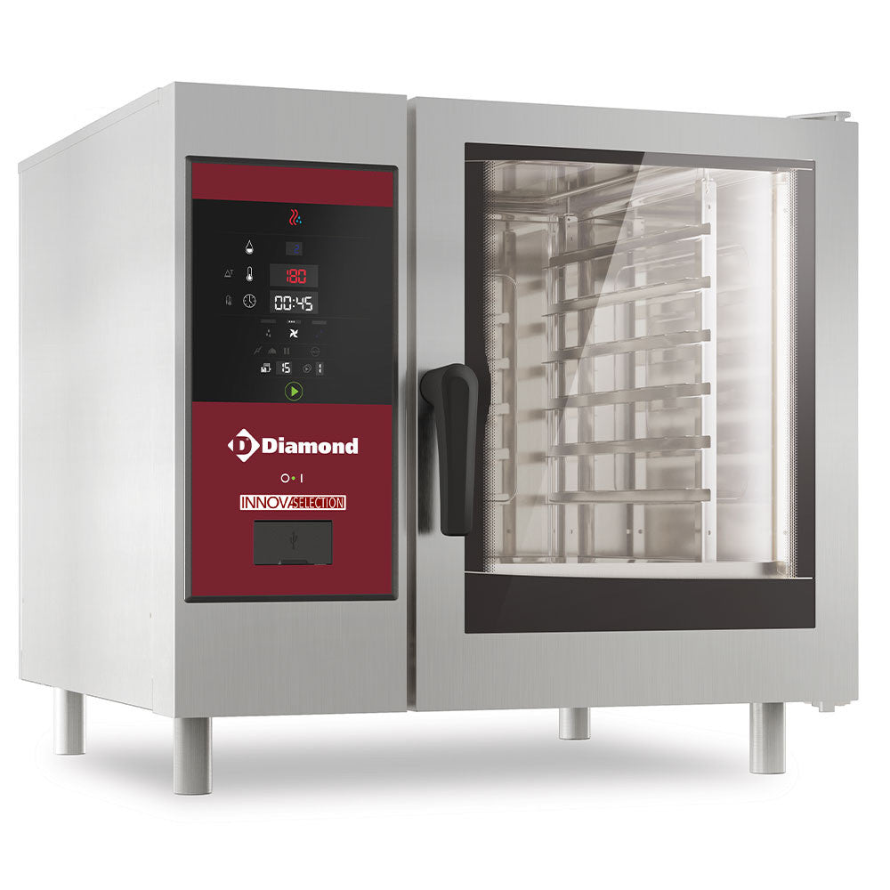 Four gaz vapeur boiler et convection 6 x GN - Diamond