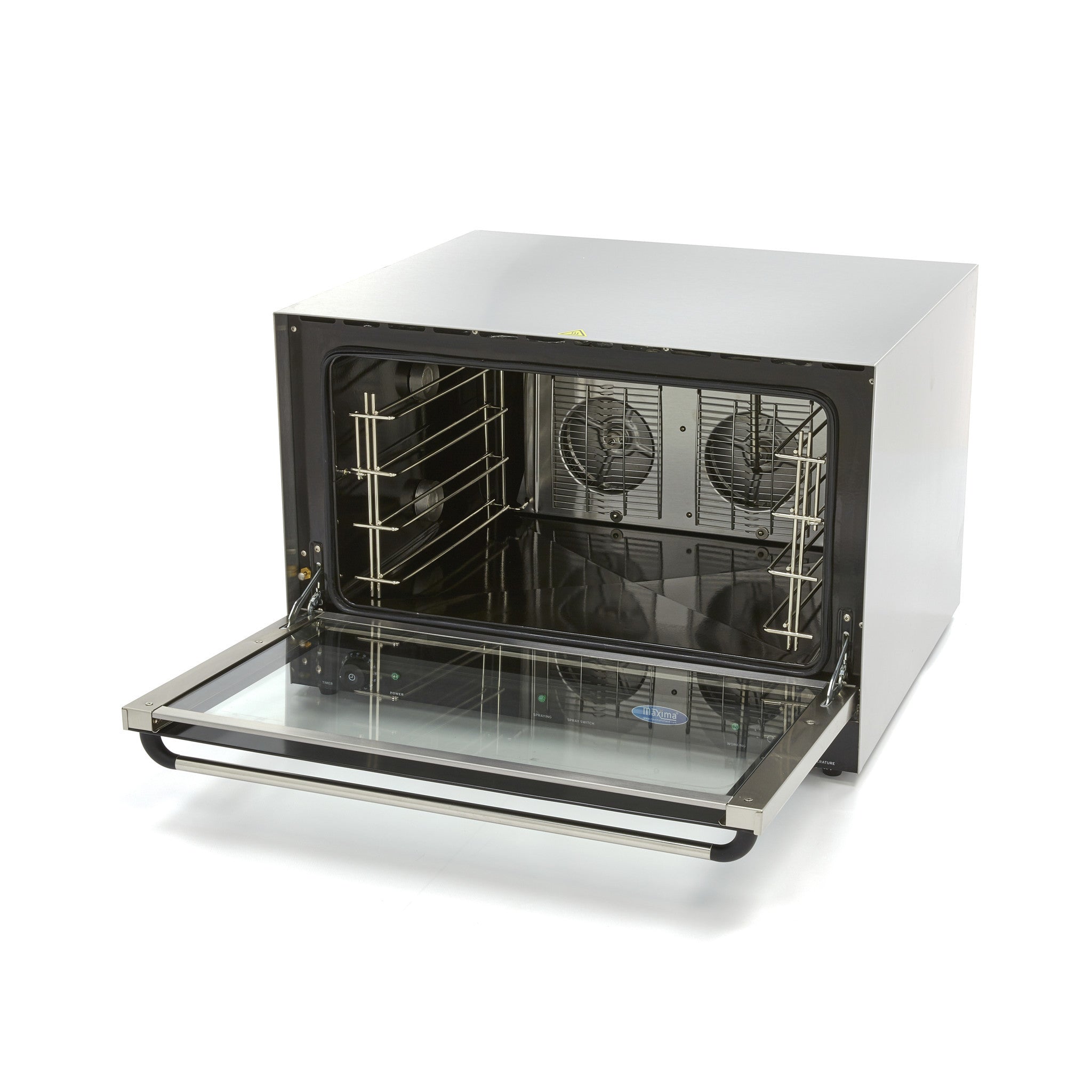 Four à convection - Vapeur - 4 plateaux (60 x 40 cm) - Minuterie intégrée 3600 W Maxima - vue 2 - Four mixte pro CHR - Cuistéo
