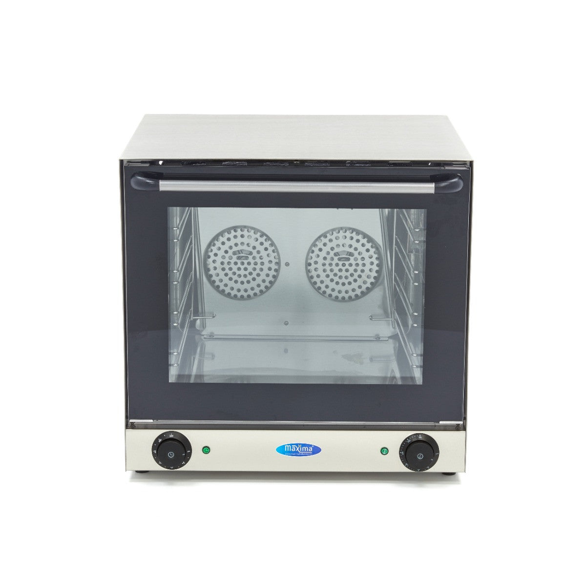 Four à convection 4 plaques 300°C - Minuterie 120 min - Distribution chaleur efficace - Acier inox 2670 W Maxima - vue 3 - Four à convection pro CHR - Cuistéo