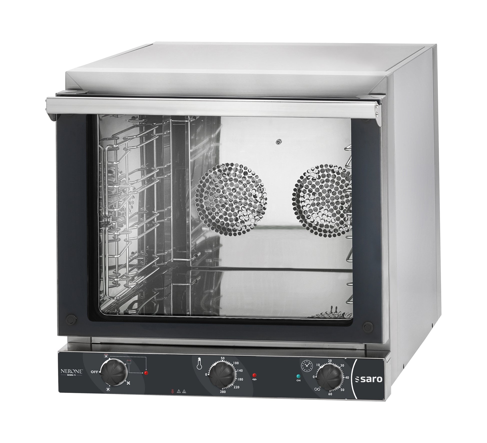 Four à Convection - 4 Grilles 435x350 mm - Contrôle Manuel - 280°C - 3.15 kW - EKO 595 4 L Saro - Four à convection professionnel CHR - matériel cuisine pro - Cuistéo