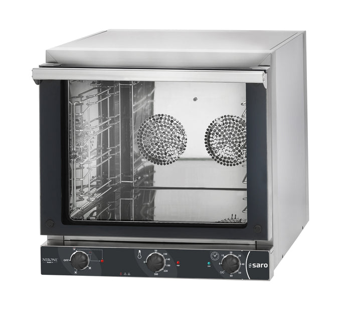 Four à Convection - 4 Grilles 435x350 mm - Contrôle Manuel - 280°C - 3.15 kW - EKO 595 4 L Saro - Four à convection professionnel CHR - matériel cuisine pro - Cuistéo
