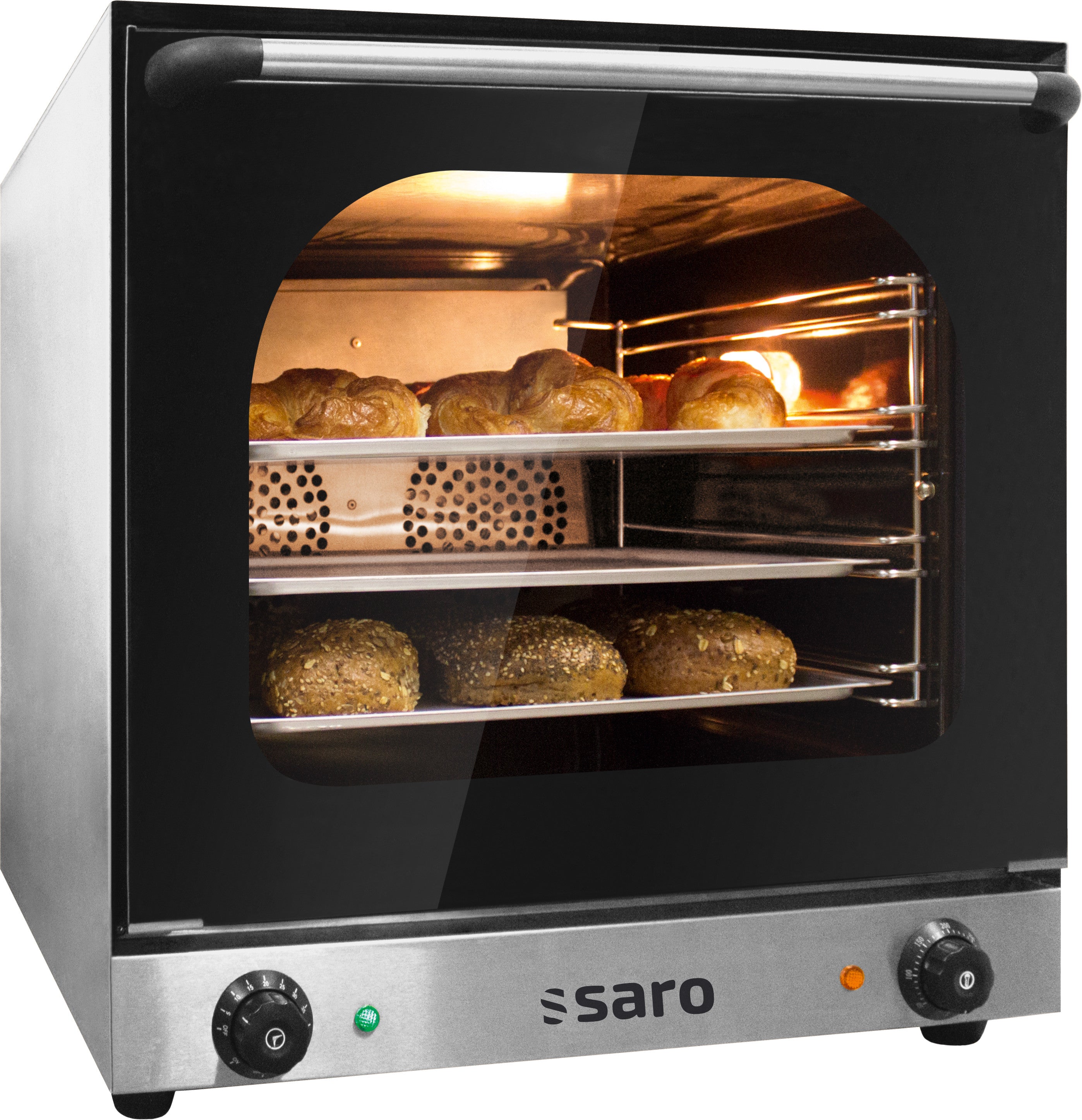 Four professionnel à convection 4 plateaux 435x315 mm - 60-300°C - Double ventilateur 2,67 kW - TERNI Saro - Four à convection professionnel CHR - matériel cuisine pro - Cuistéo