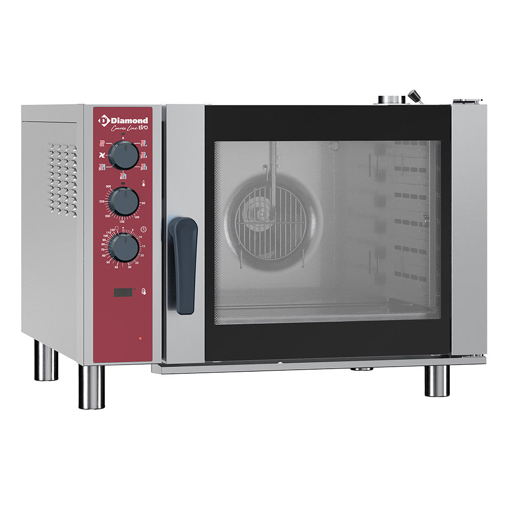 Four convection électrique 6xGN 1/1 - humidificateur - Diamond