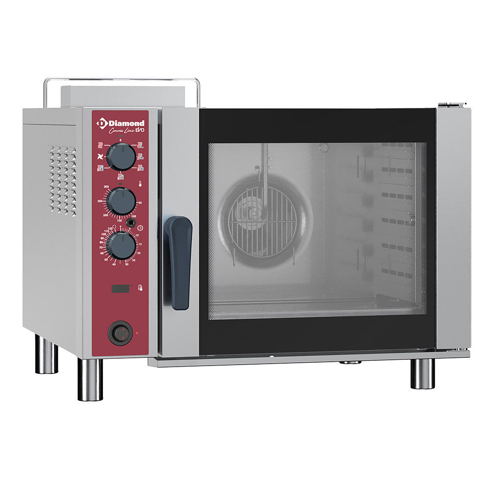 Four gaz à convection 6x GN 1/1- humidificateur - Diamond