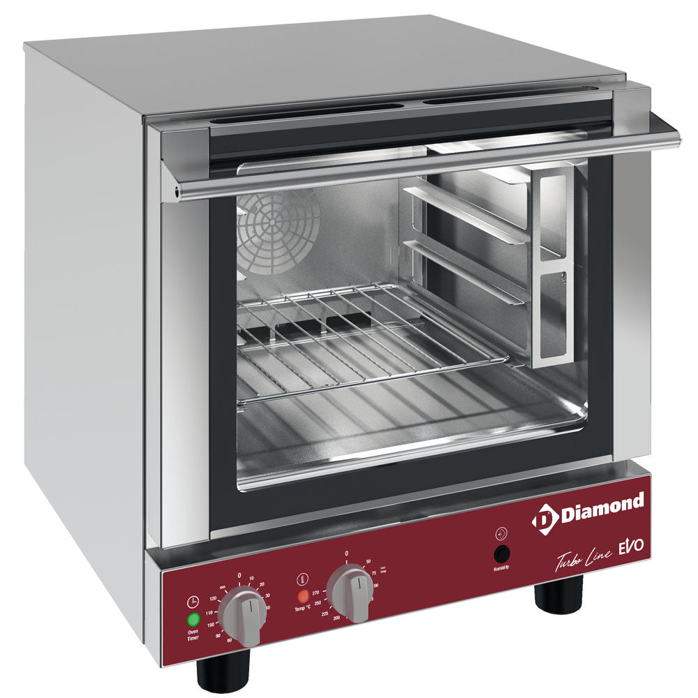 Four à convection électrique 4x GN 2/3 + humidificateur - Diamond
