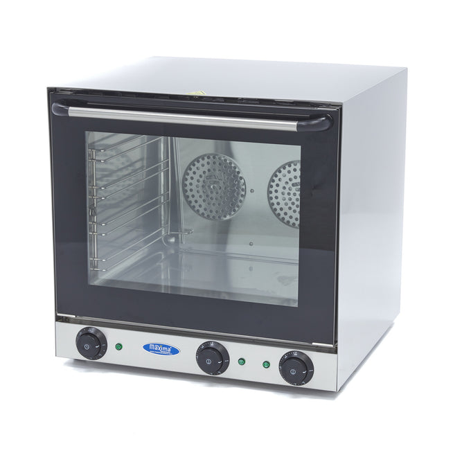 Four à convection - Grill - 4 plaques - Minuterie intégrée - 300°C 2670 W Maxima - Four à convection professionnel CHR - matériel cuisine pro - Cuistéo