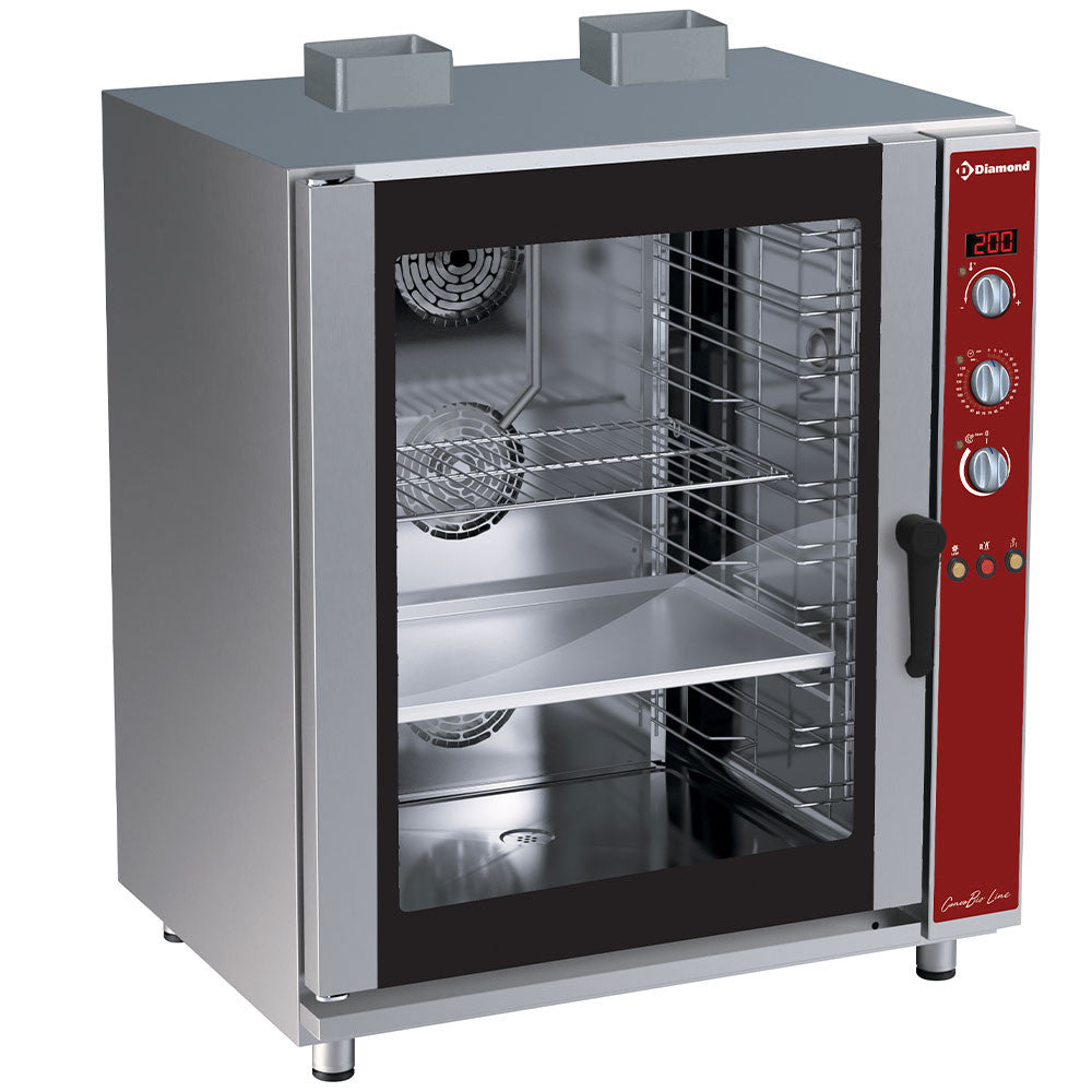 Four à convection gaz 10 x GN humidificateur auto. - Diamond