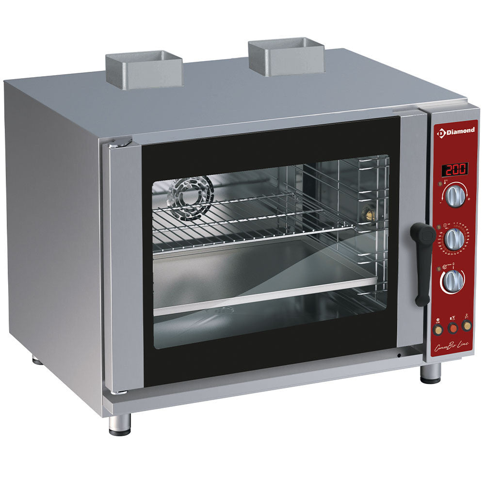 Four à convection gaz 5 x GN humidificateur auto. - Diamond