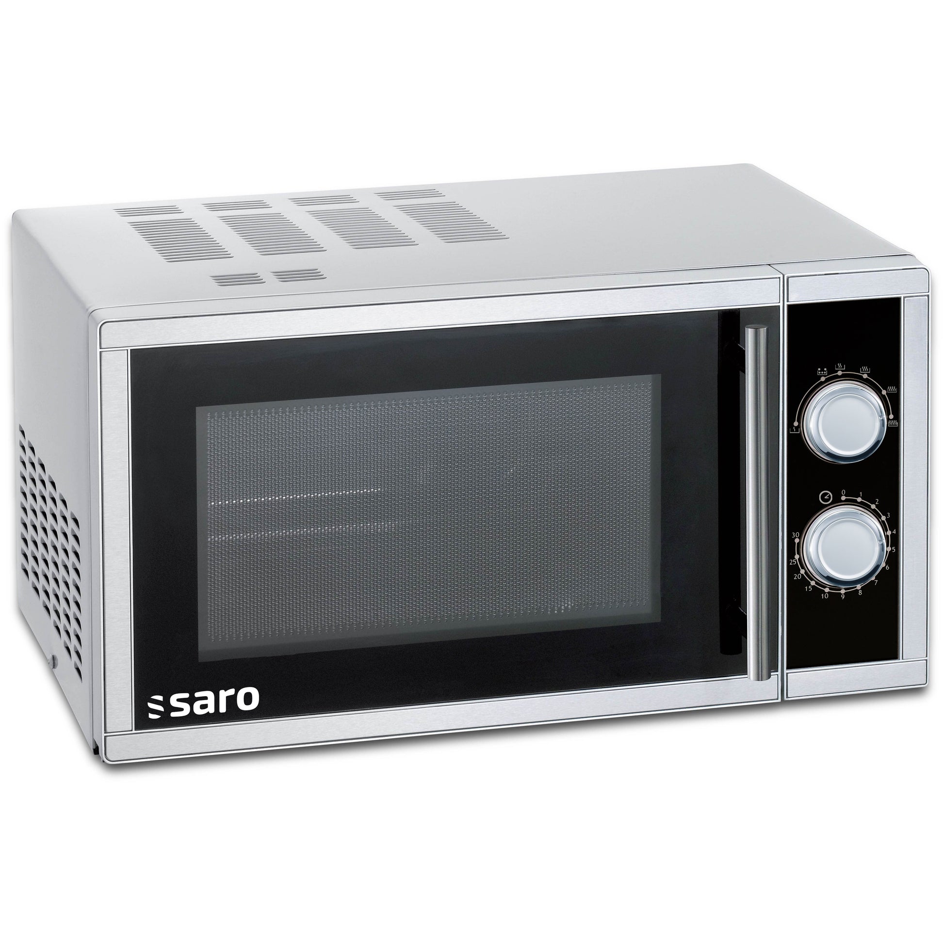 Four micro-ondes professionnel - 23L - Fonction grill - 5 niveaux puissance - Décongélation 1 kW Saro - Four micro-ondes professionnel CHR - matériel cuisine pro - Cuistéo