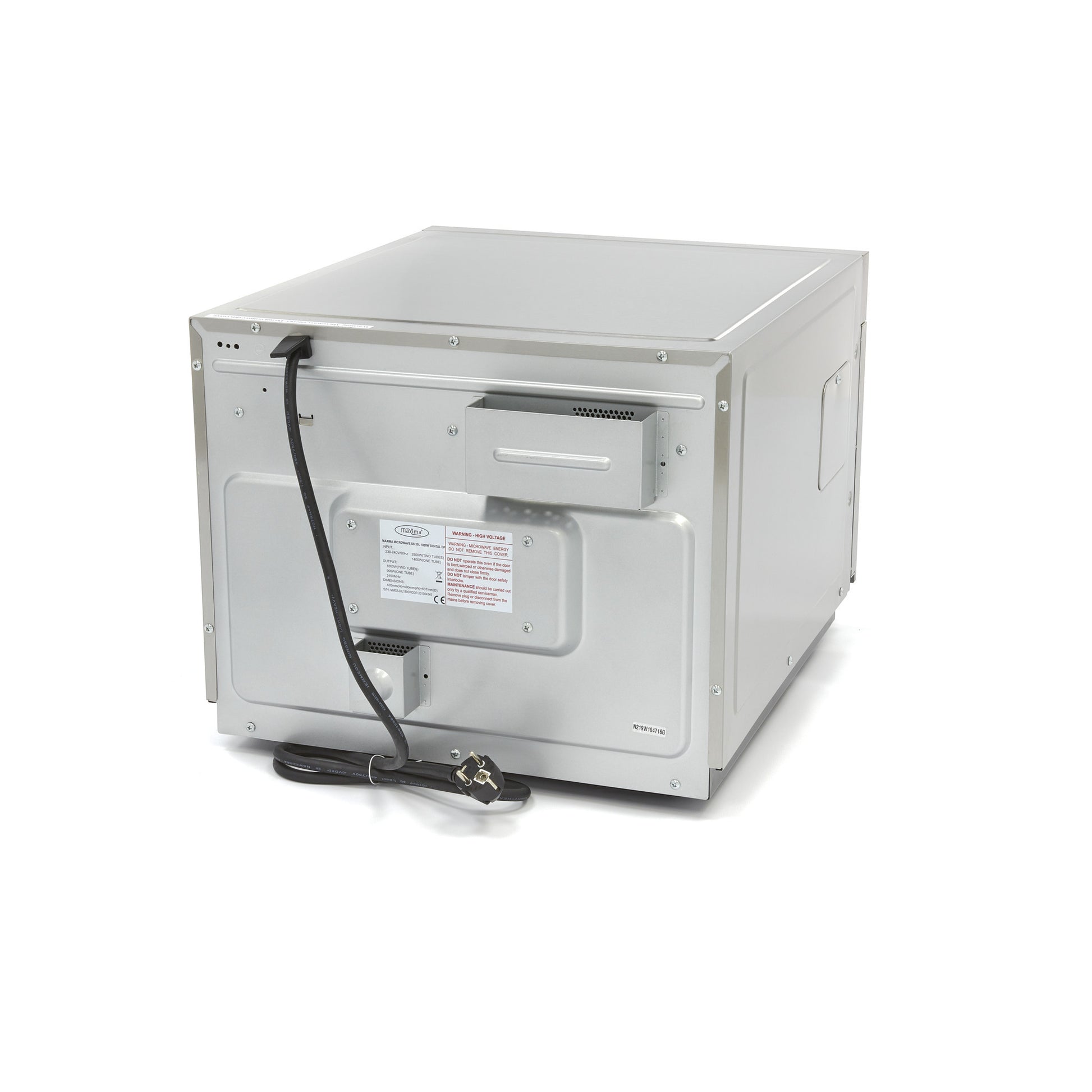 Four à micro-ondes professionnel 1800W - 20 Programmes - Assiettes Ø36cm - Cuisine CHR 30 L Maxima - vue 4 - Four micro-ondes pro CHR - Cuistéo