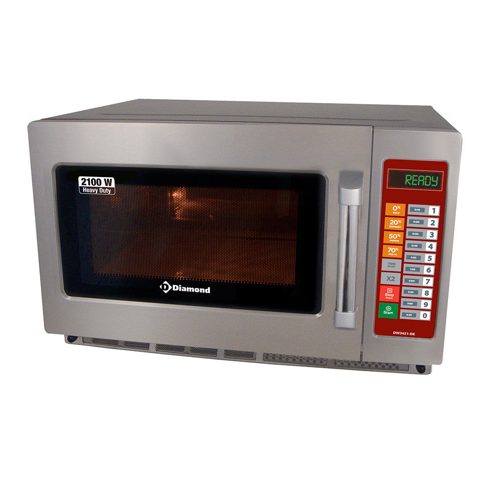 Four micro-ondes en inox 2100w - Diamond