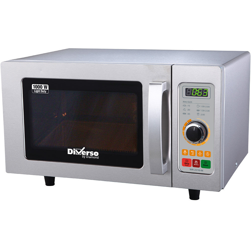 Four micro-ondes professionnel 1000W 25L mécanique - Idéal CHR - Diverso