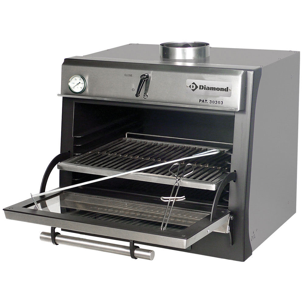 Four à charbon - GN 1/1 - inox - Diamond