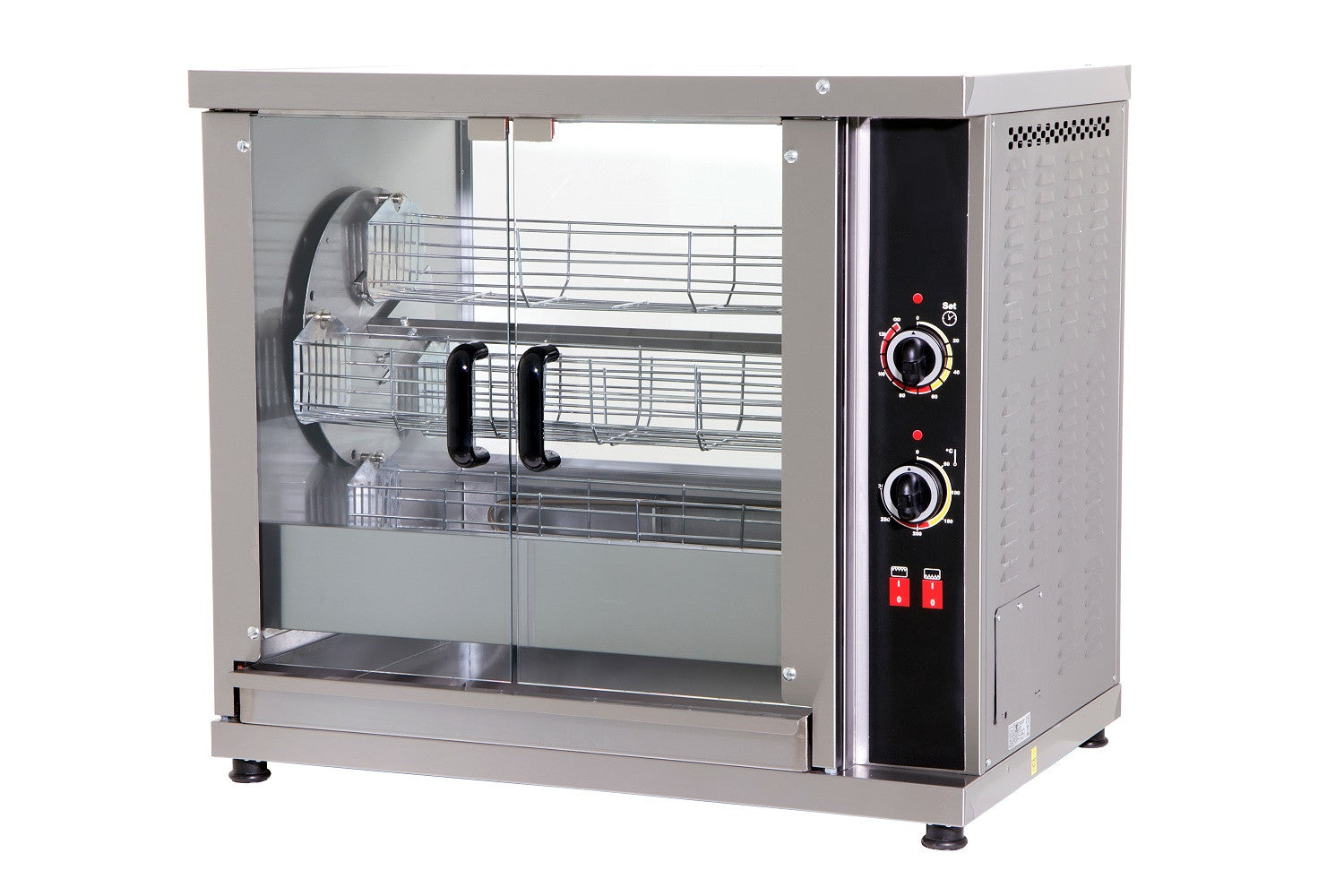 Rôtissoire électrique 3 broches 16 - 20 poulets 1020x640x830 mm 16 L 5.4 kW Combisteel - vue 2 - Rôtissoire électrique pro CHR - Cuistéo