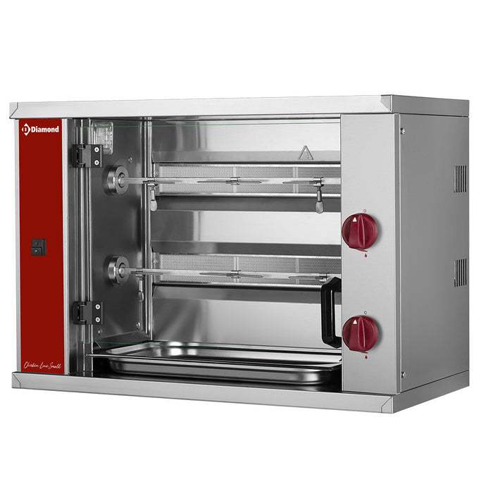 Rôtissoire à poulets - Gaz - 2 x 3 poulets - Diamond