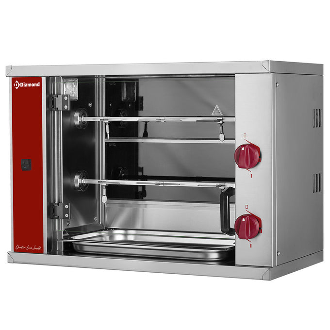 Rôtissoire à poulets vitro- 2 x 3 poulets - Diamond
