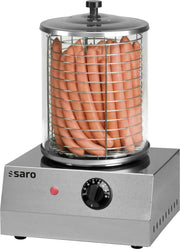 Cuiseur hot-dogs - Verre - Thermostat - 1kW Saro - Appareil hot-dog professionnel CHR - matériel cuisine pro - Cuistéo