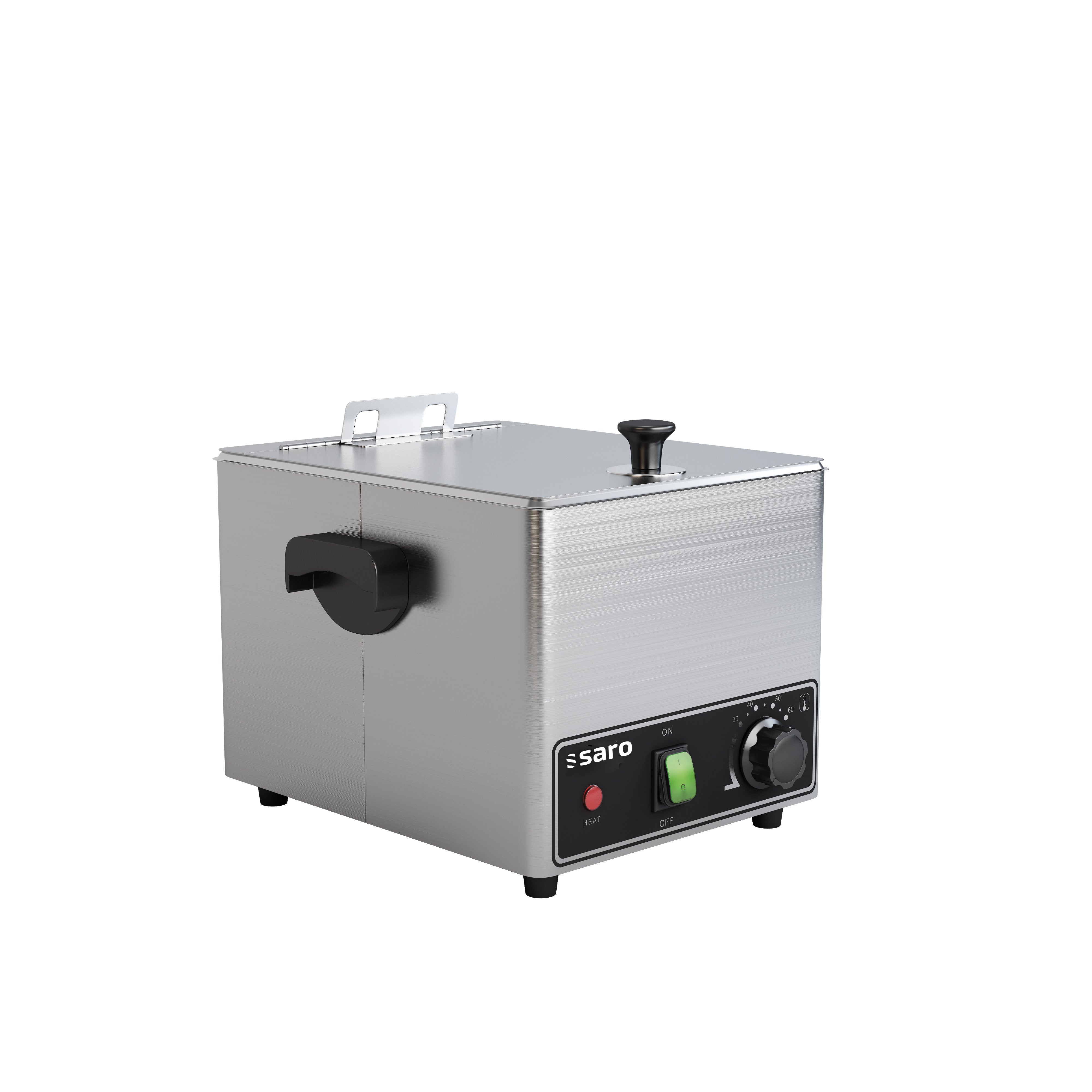 Chauffe-saucisses - Inox - Couvercle - 0.9kW Saro - Appareil hot-dog professionnel CHR - matériel cuisine pro - Cuistéo