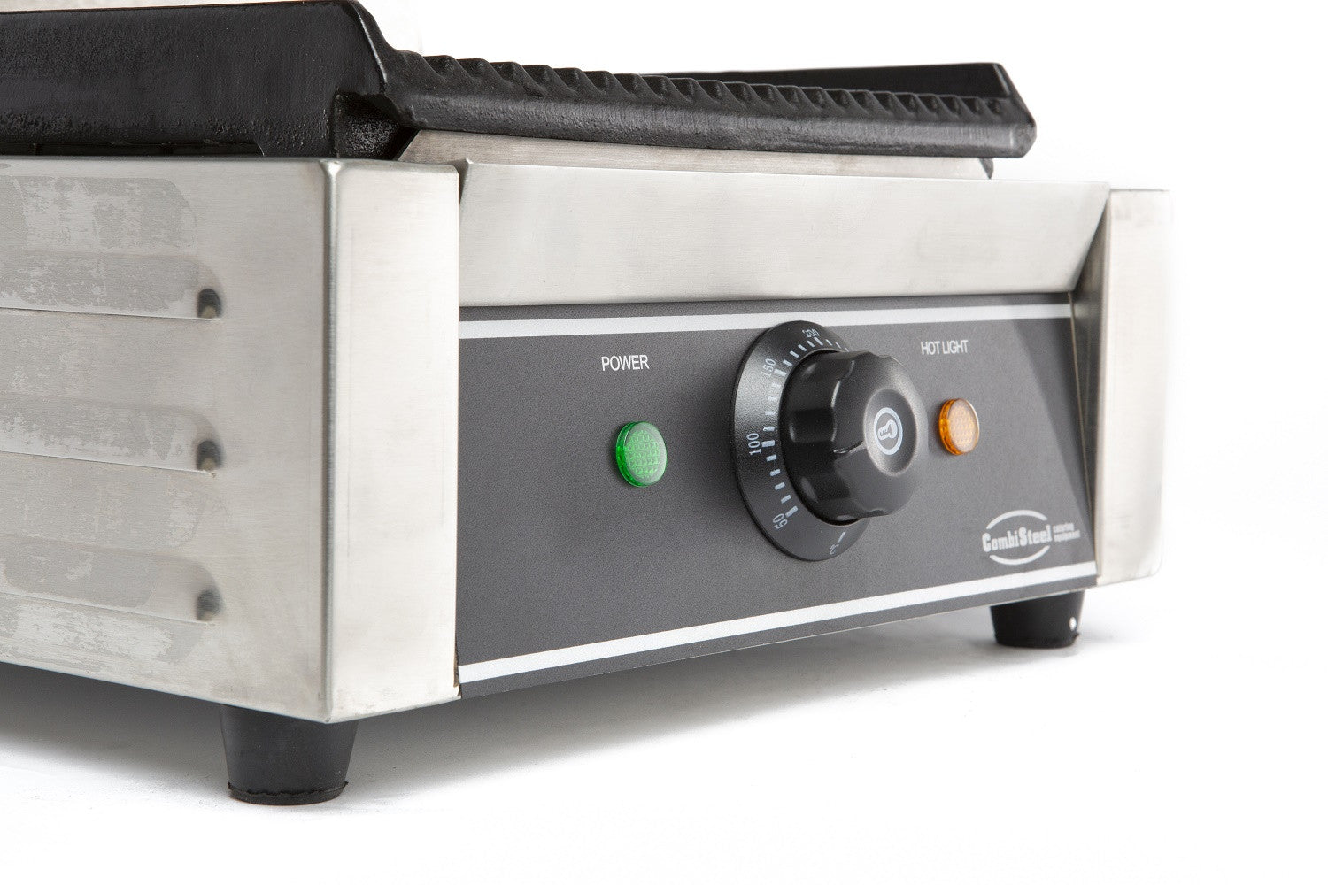 Grill de contact profondeur 410 mm plaque nervurée 1.8 kW Combisteel - vue 4 - Grill panini pro CHR - Cuistéo