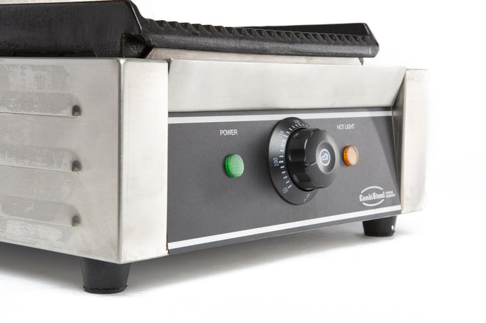 Grill de contact profondeur 410 mm plaque nervurée 1.8 kW Combisteel - vue 4 - Grill panini pro CHR - Cuistéo