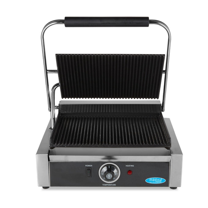 Grill Rainurée - Plaque Simple - 33,5cm 2200 W Maxima - vue 2 - Grill panini pro CHR - Cuistéo