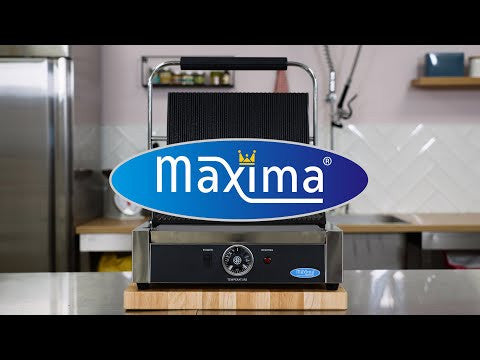 Grill Rainurée - Plaque Simple - 33,5cm 2200 W Maxima - vue 7 - Grill panini pro CHR - Cuistéo