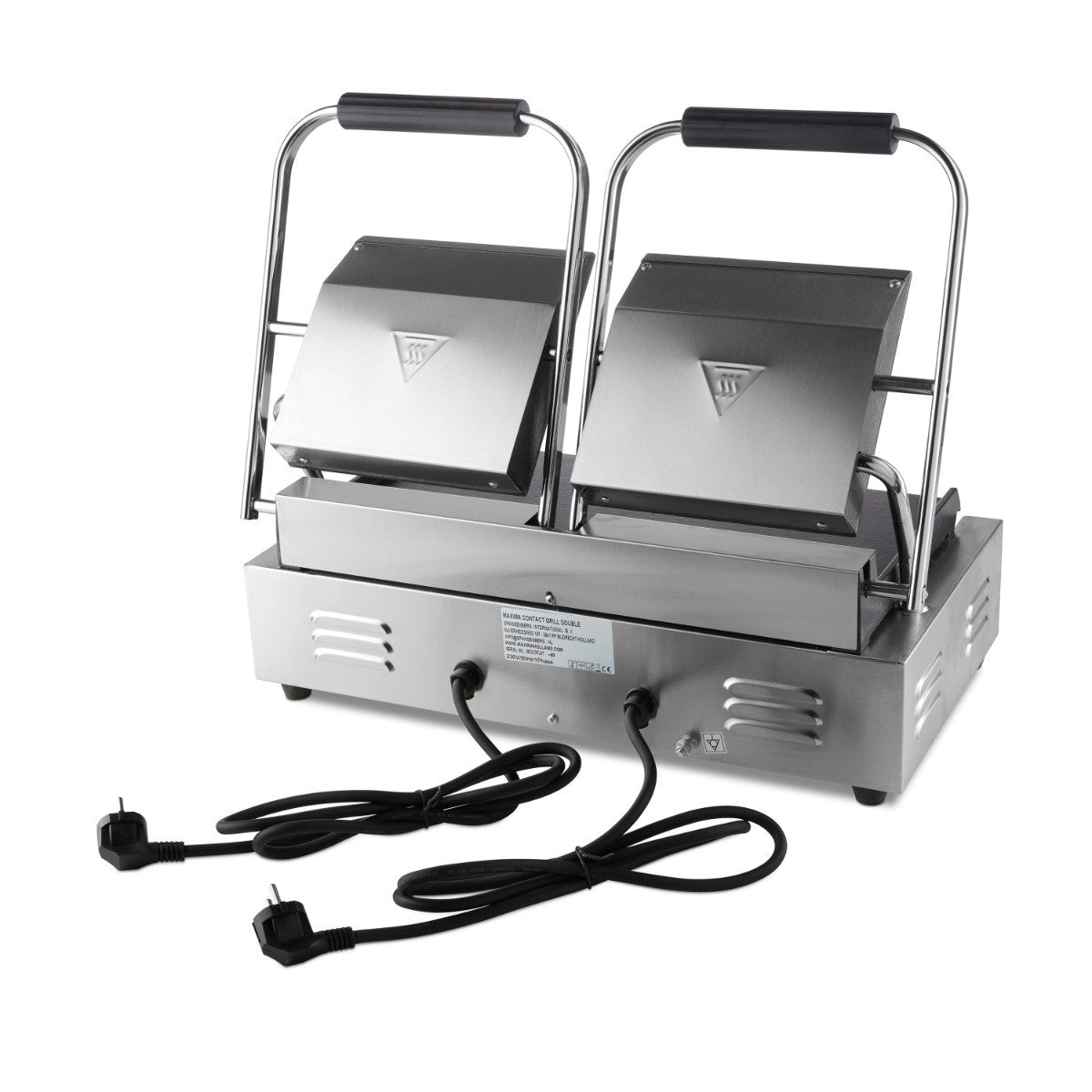 Grill contact - Lisse - Double plaque de grill - 2 x 22cm 1800 W Maxima - vue 8 - Grill panini pro CHR - Cuistéo