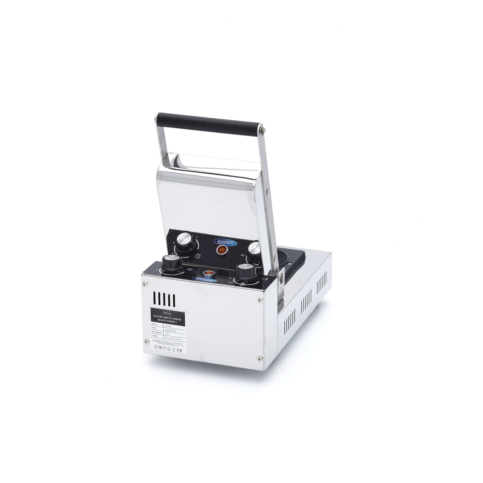 Machine à panini - Gaufre gelato - Thermostat réglable 600 W Maxima - vue 4 - Grill panini pro CHR - Cuistéo