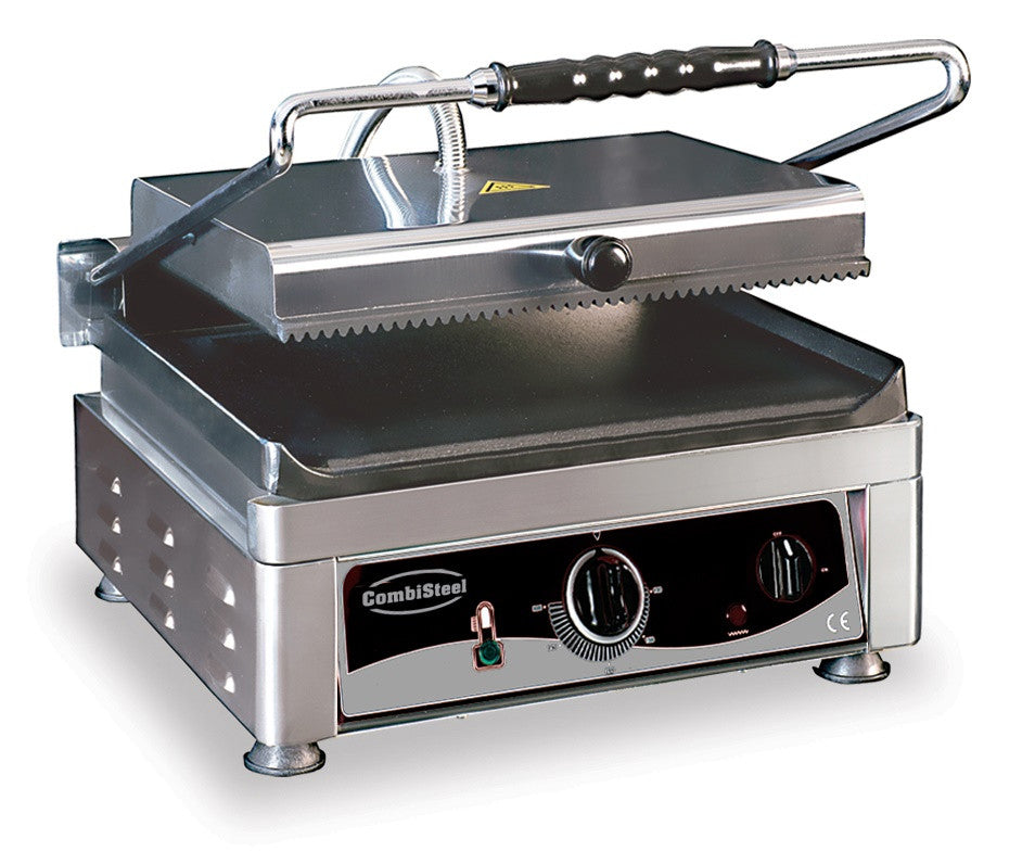 Grill de contact 500 mm plaque lisse/nervurée 2.5 kW Combisteel - Grill panini professionnel CHR - matériel cuisine pro - Cuistéo