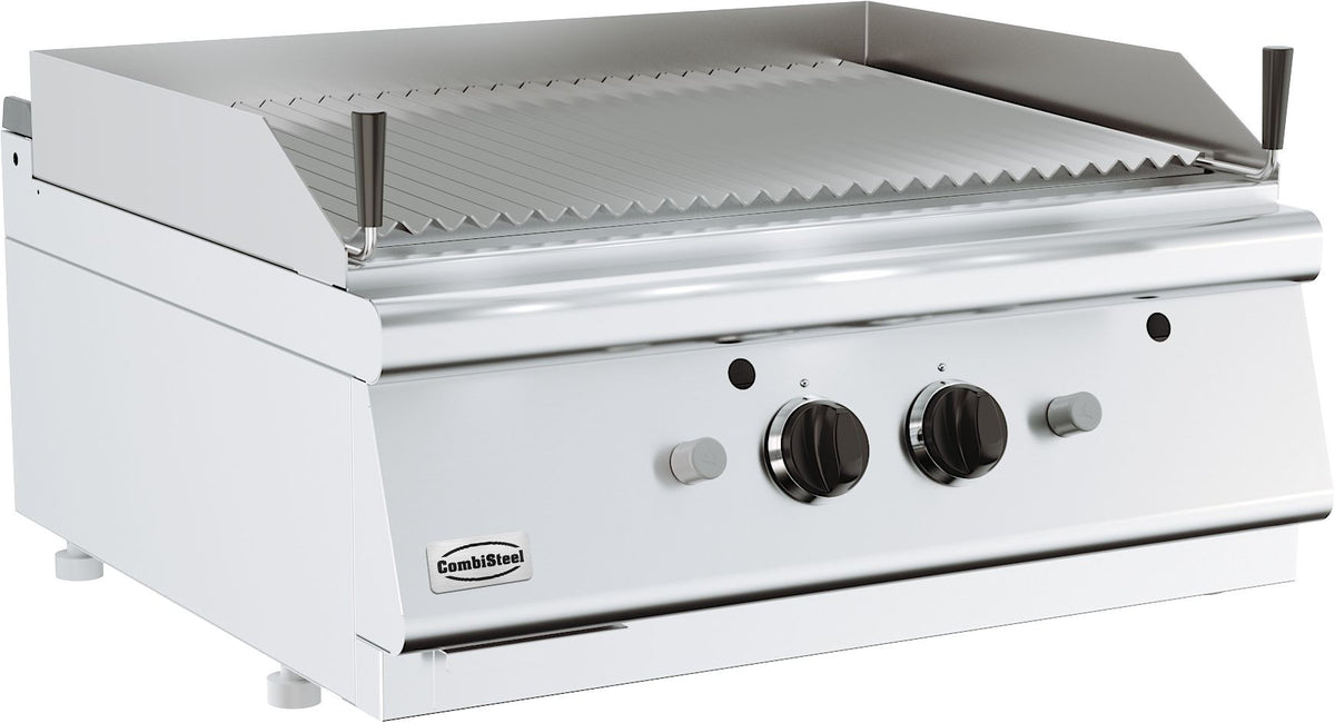 Grill pierre de lave gaz 800x700x300 mm 18 kW Combisteel - Grill pierre de lave professionnel CHR - matériel cuisine pro - Cuistéo