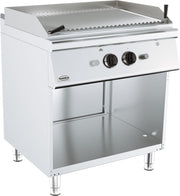 Grill pierre lavique gaz 800x700x900 mm 2 kW Combisteel - Grill pierre de lave professionnel CHR - matériel cuisine pro - Cuistéo