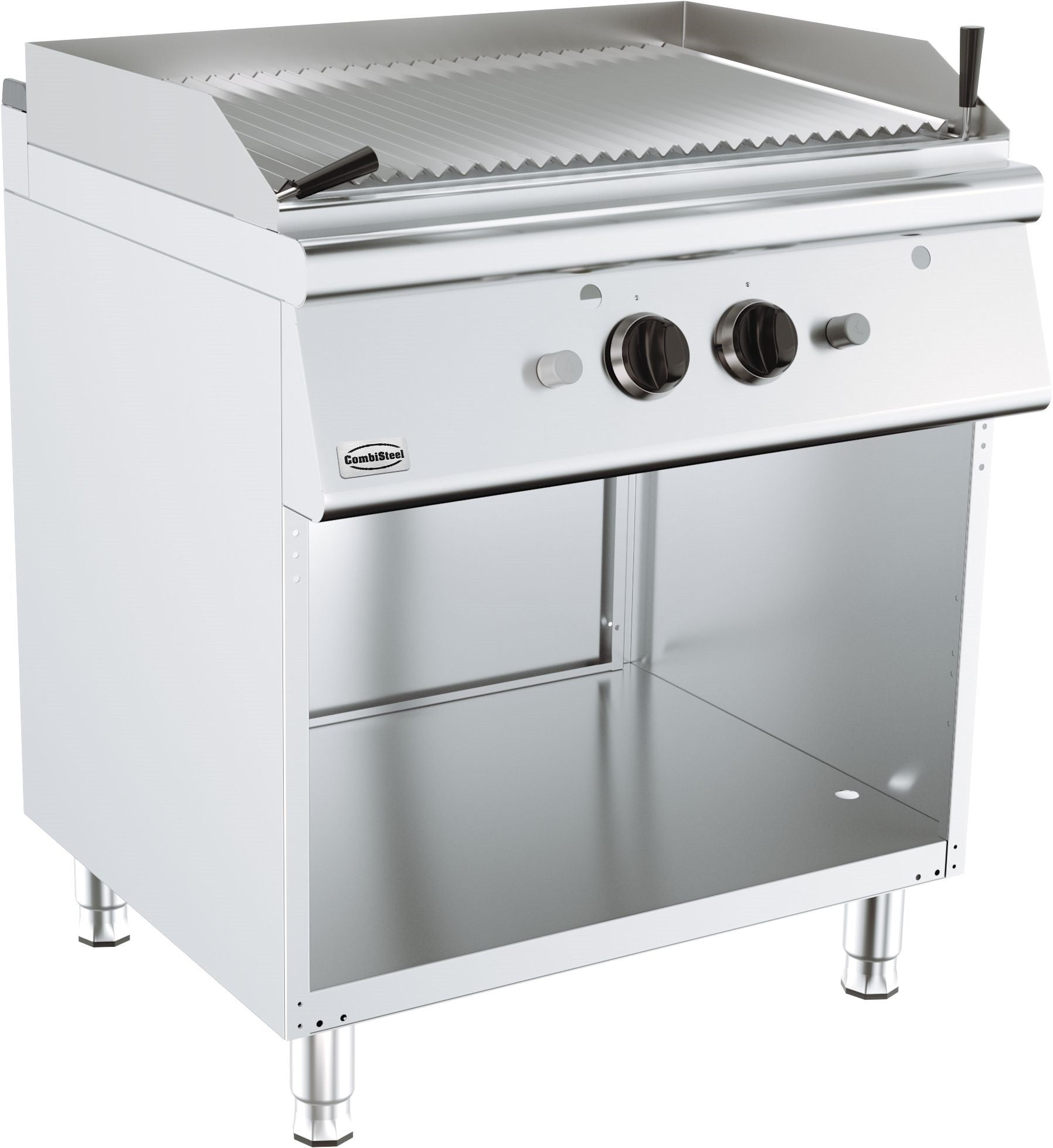 Base 900 grill pierre lavique gaz 800x900x900 mm 18 kW Combisteel - Grill pierre de lave professionnel CHR - matériel cuisine pro - Cuistéo